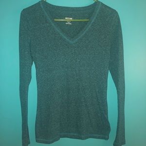 Mossimo supply co. Teal long sleeve v-neck